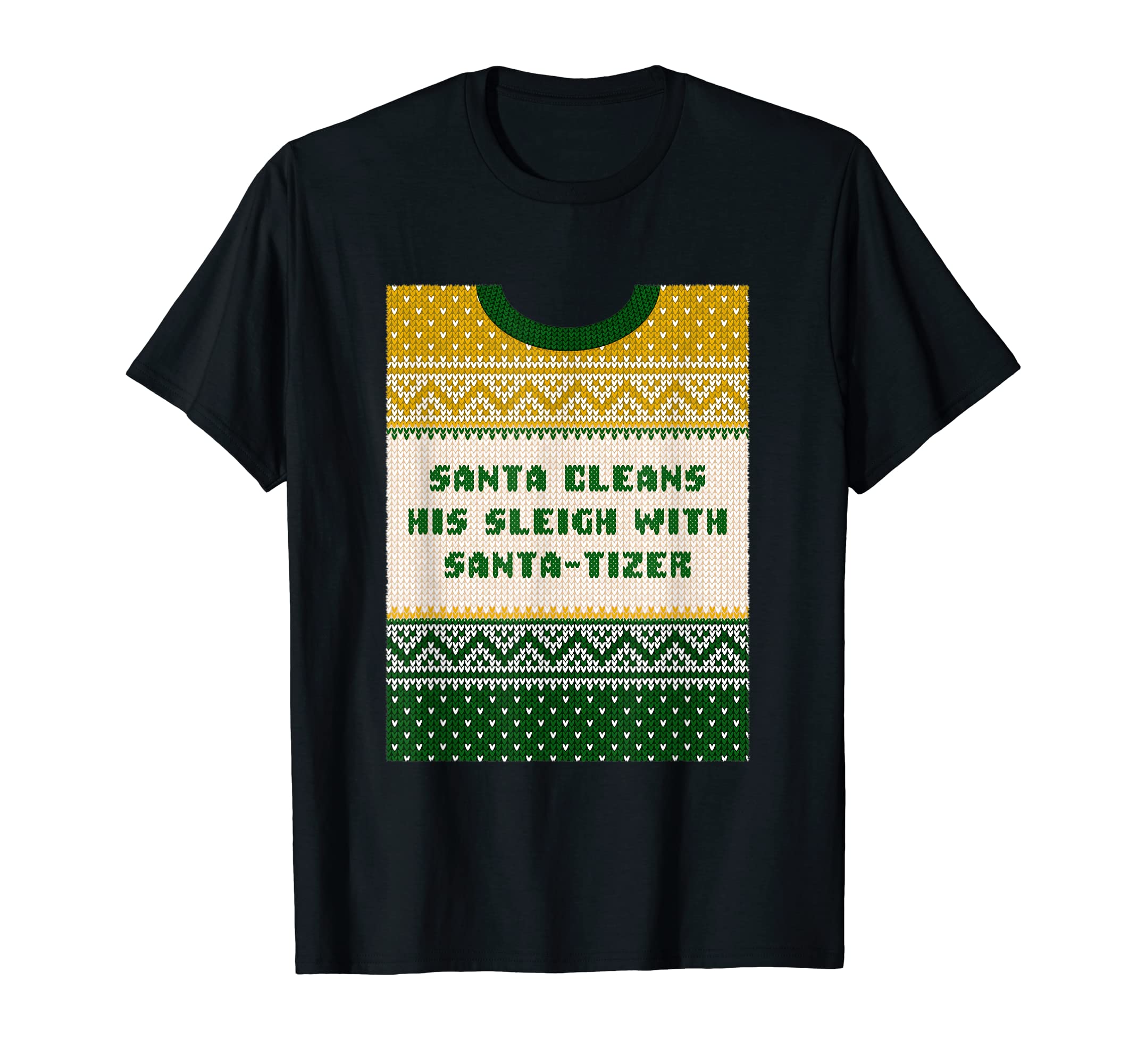 Santa Cleans His Sleigh Santa Tizer T-Shirt - Minimalist Print Men Women - T-Shirt, Sweatshirt, Hoodie