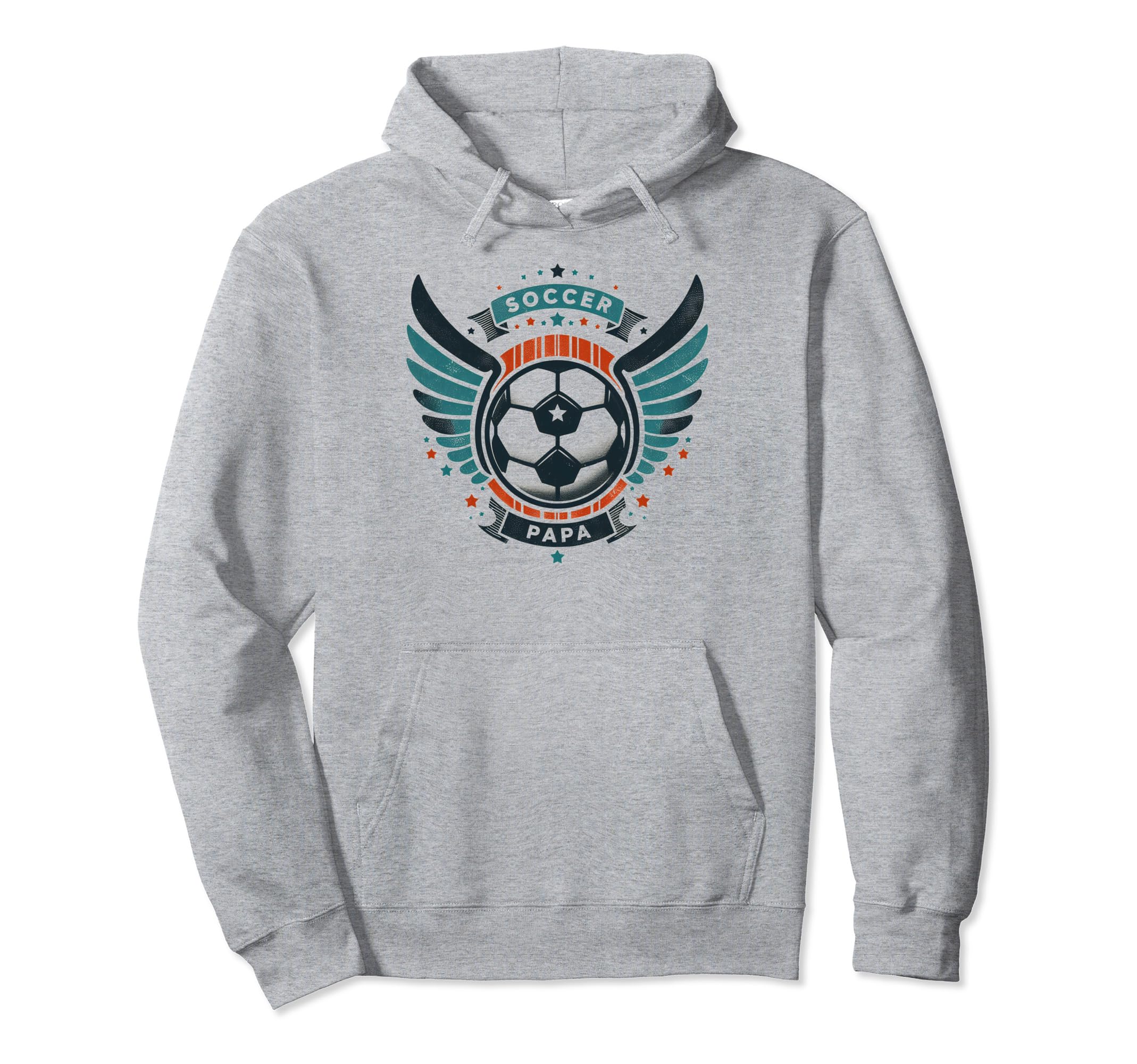 Soccer Papa Family Matching Dad Fathers Hoodie - Trendy Graphic for Adults - T-Shirt, Sweatshirt, Hoodie