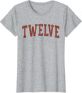Twelve Minimalist 12th Birthday Design 12-Year-Old - Adult & Kids T-Shirts, Sweatshirts & Hoodies apparel design preview 1