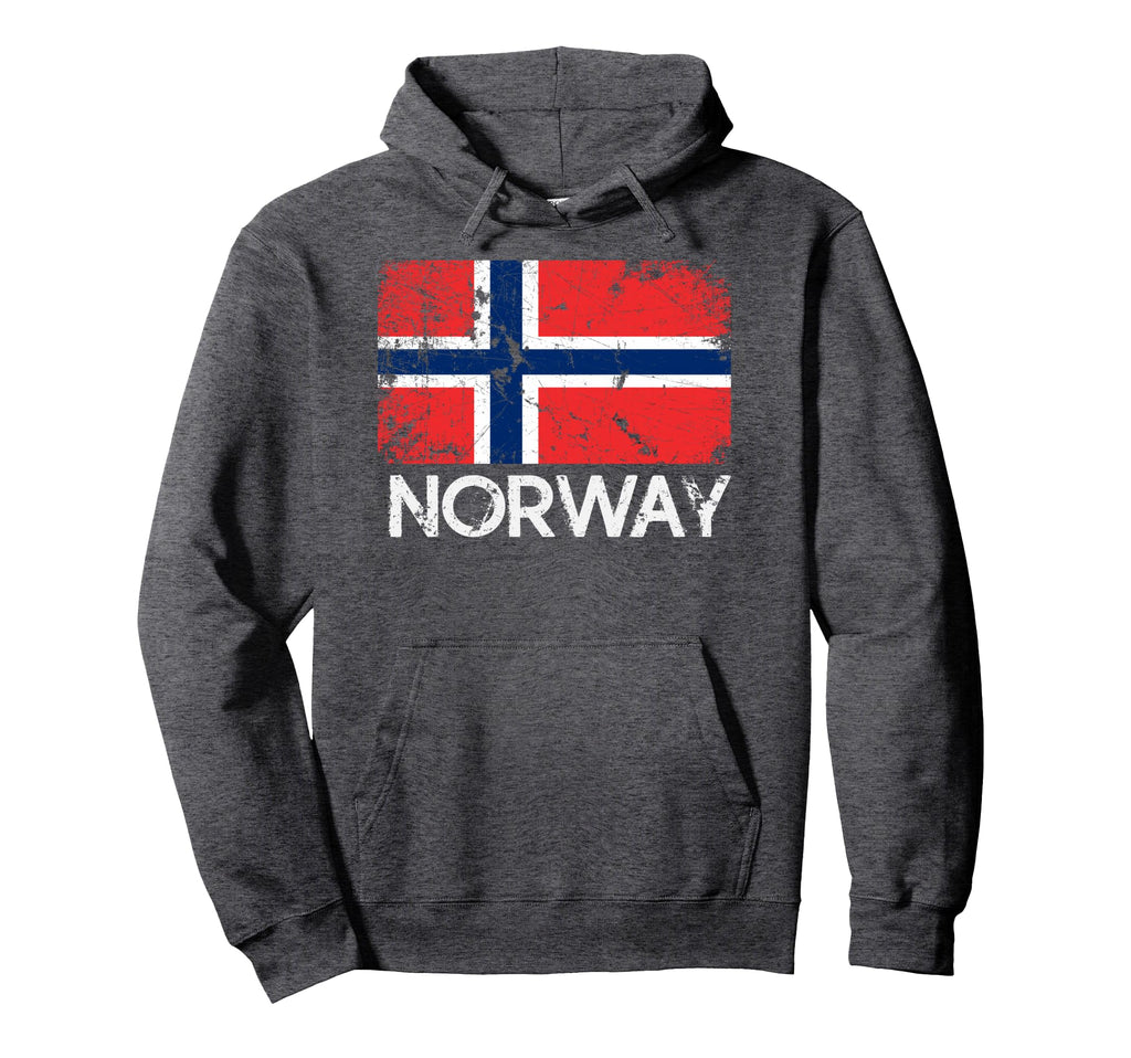 Norwegian Flag Made Norway Gift Hoodie - Trendy Graphic Unisex - T-Shirt, Sweatshirt, Hoodie