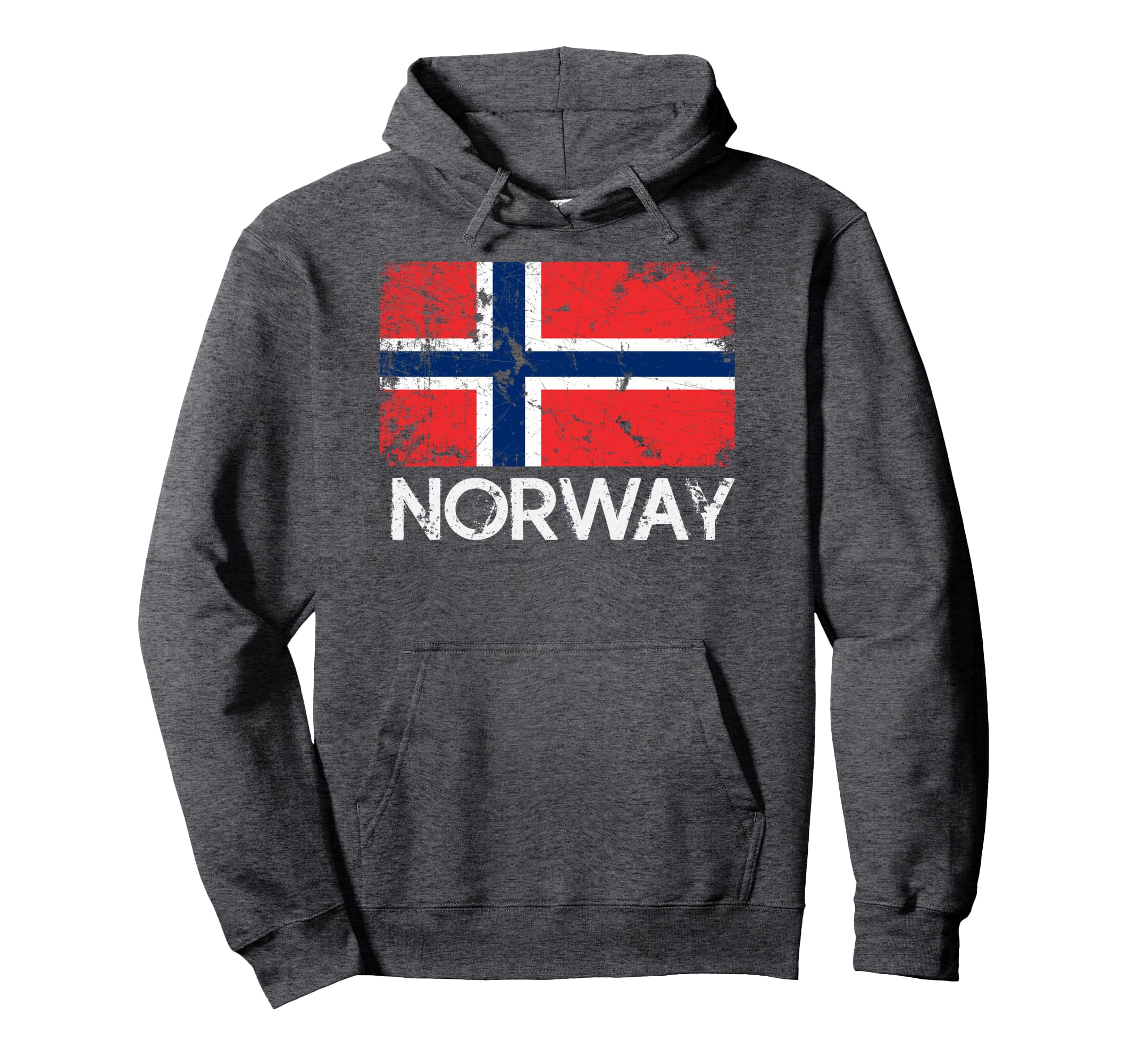 Norwegian Flag Made Norway Gift Hoodie - Trendy Graphic Unisex - T-Shirt, Sweatshirt, Hoodie