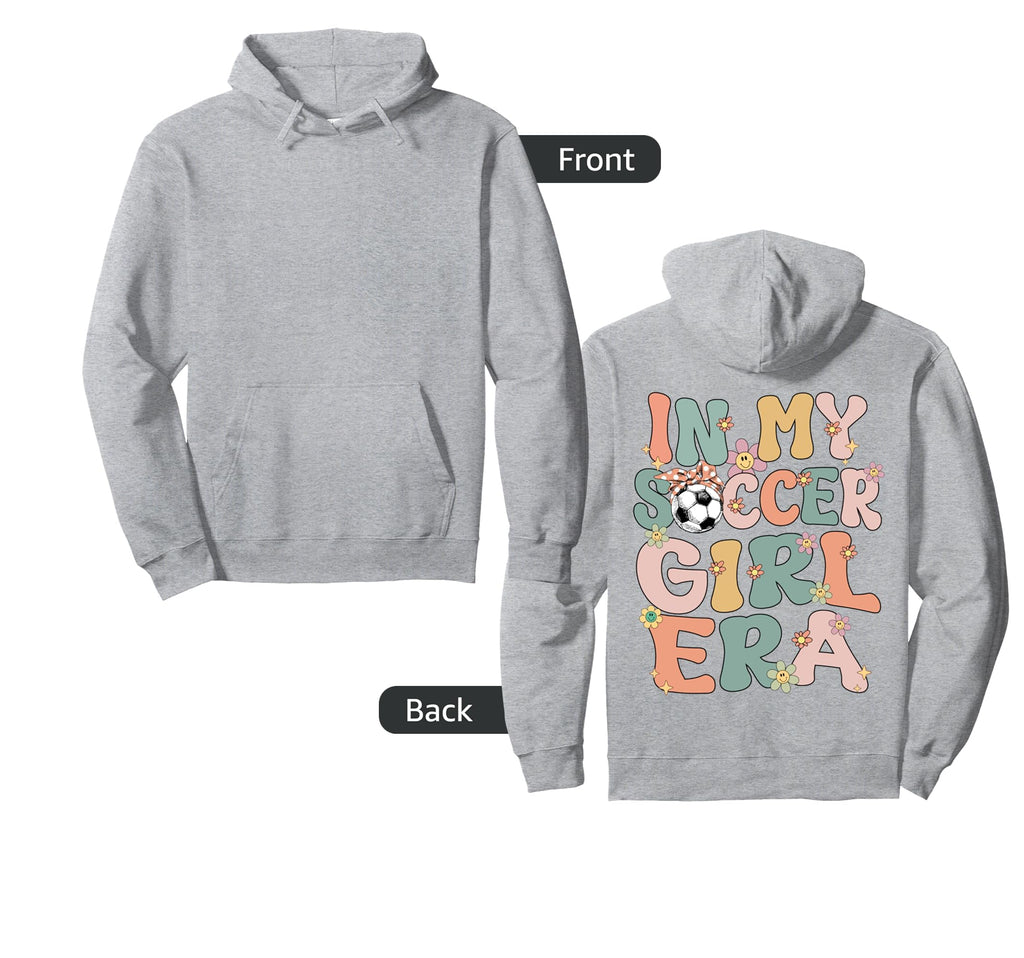 My Soccer Era Groovy Soccer Soccer Hoodie - Fun Novelty Design for Adults - T-Shirt, Sweatshirt, Hoodie