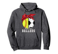 Busy Raising Ballers Softball Soccer Hoodie - Aesthetic Graphic Men Women - T-Shirt, Sweatshirt, Hoodie