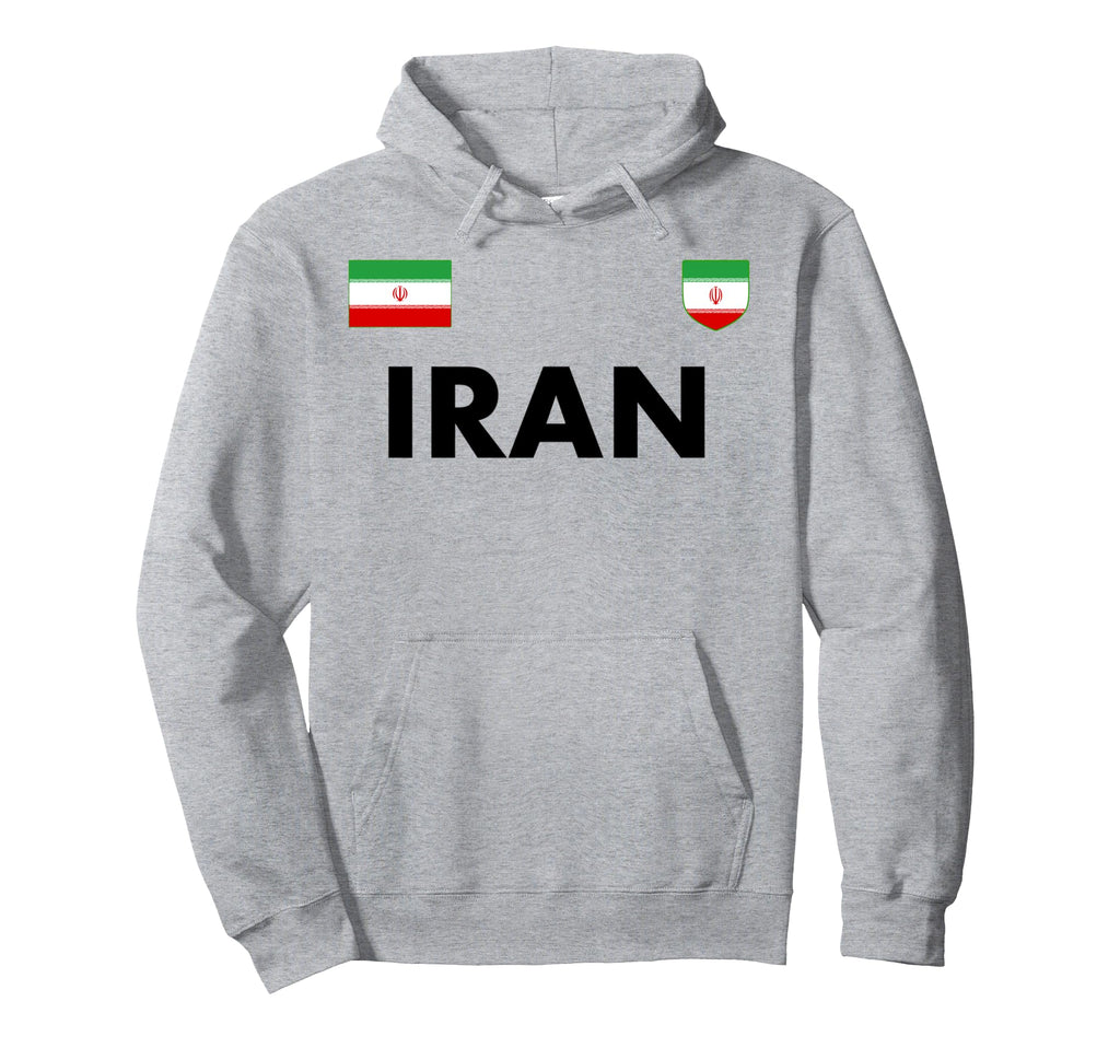 Iran Football Soccer Jersey Ball Hoodie - Casual Everyday Wear Unisex - T-Shirt, Sweatshirt, Hoodie
