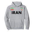 Iran Football Soccer Jersey Ball Hoodie - Casual Everyday Wear Unisex - T-Shirt, Sweatshirt, Hoodie