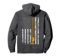 Lifting Hook Thin American Flag Crane Hoodie - Streetwear Style for Adults - T-Shirt, Sweatshirt, Hoodie