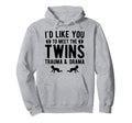 Twin Dad Twins Funny Twin Father Hoodie - Aesthetic Graphic for Adults - T-Shirt, Sweatshirt, Hoodie