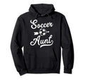 Soccer Aunt Sports Family Sister Gift Hoodie - Minimalist Print Unisex - T-Shirt, Sweatshirt, Hoodie