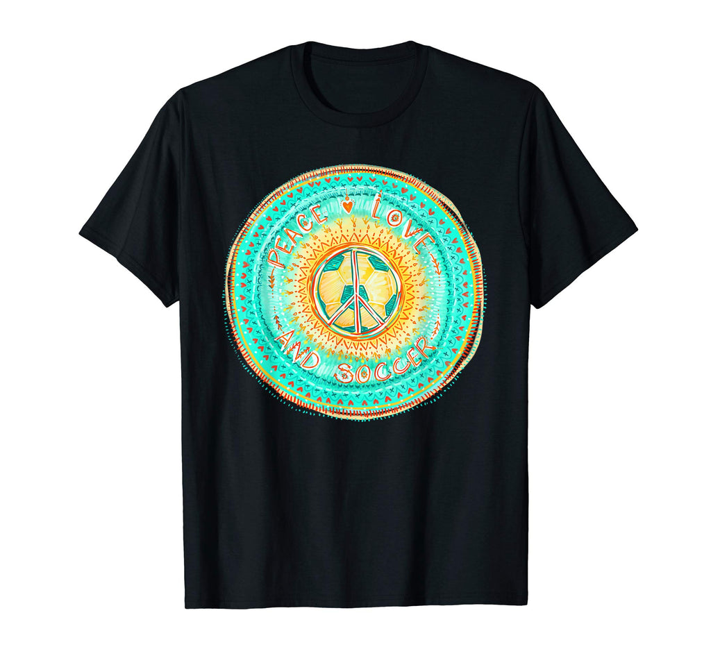 Womens Soccer Mandala Soccer Loving T-Shirt - Fun Novelty Design Unisex - T-Shirt, Sweatshirt, Hoodie