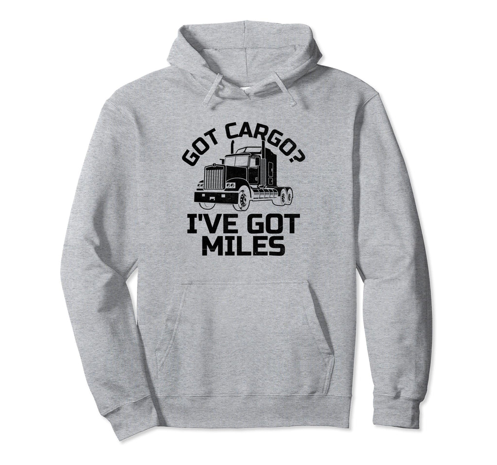 Trucker Driving Dad Trucker Father Hoodie - Fun Novelty Design for Adults - T-Shirt, Sweatshirt, Hoodie