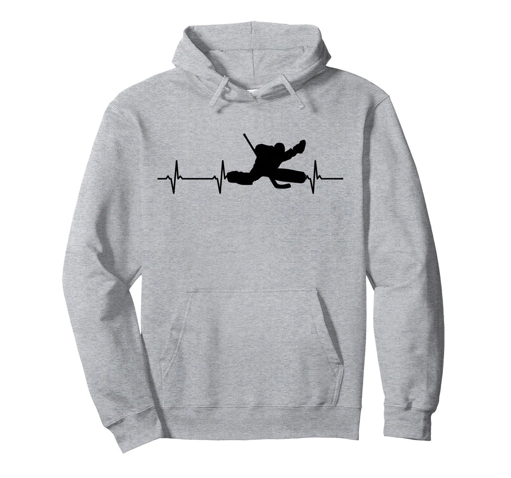 Ice Hockey Goalie Hoodie - Minimalist Print for Adults - T-Shirt, Sweatshirt, Hoodie
