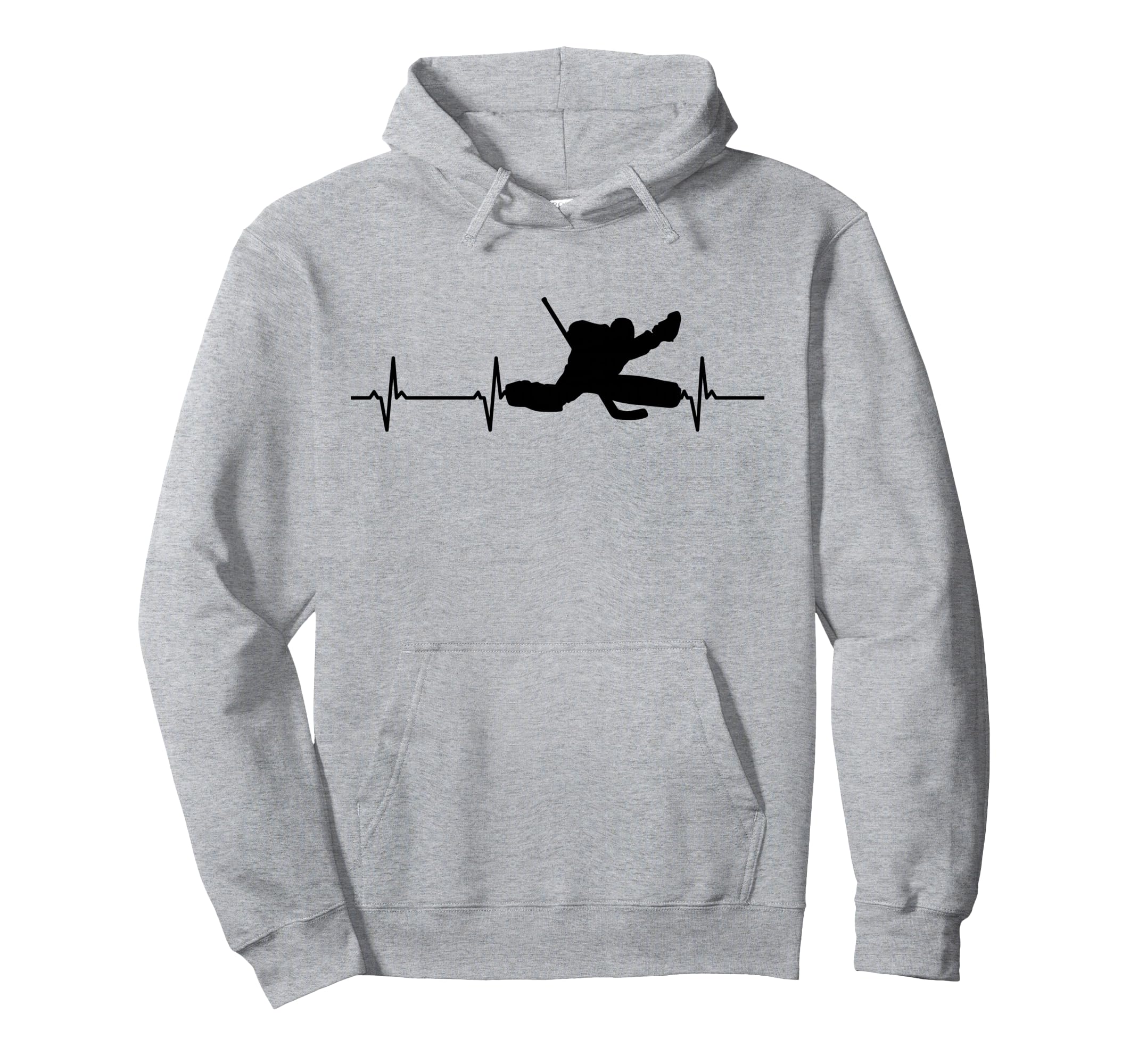 Ice Hockey Goalie Hoodie - Minimalist Print for Adults - T-Shirt, Sweatshirt, Hoodie