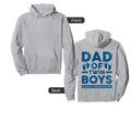 Dad Twin Overachiever Funny Twin Dad Hoodie - Minimalist Print Unisex - T-Shirt, Sweatshirt, Hoodie