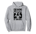 Dad Twin Twin Dad Twins Twin Father Hoodie - Aesthetic Graphic for Adults - T-Shirt, Sweatshirt, Hoodie