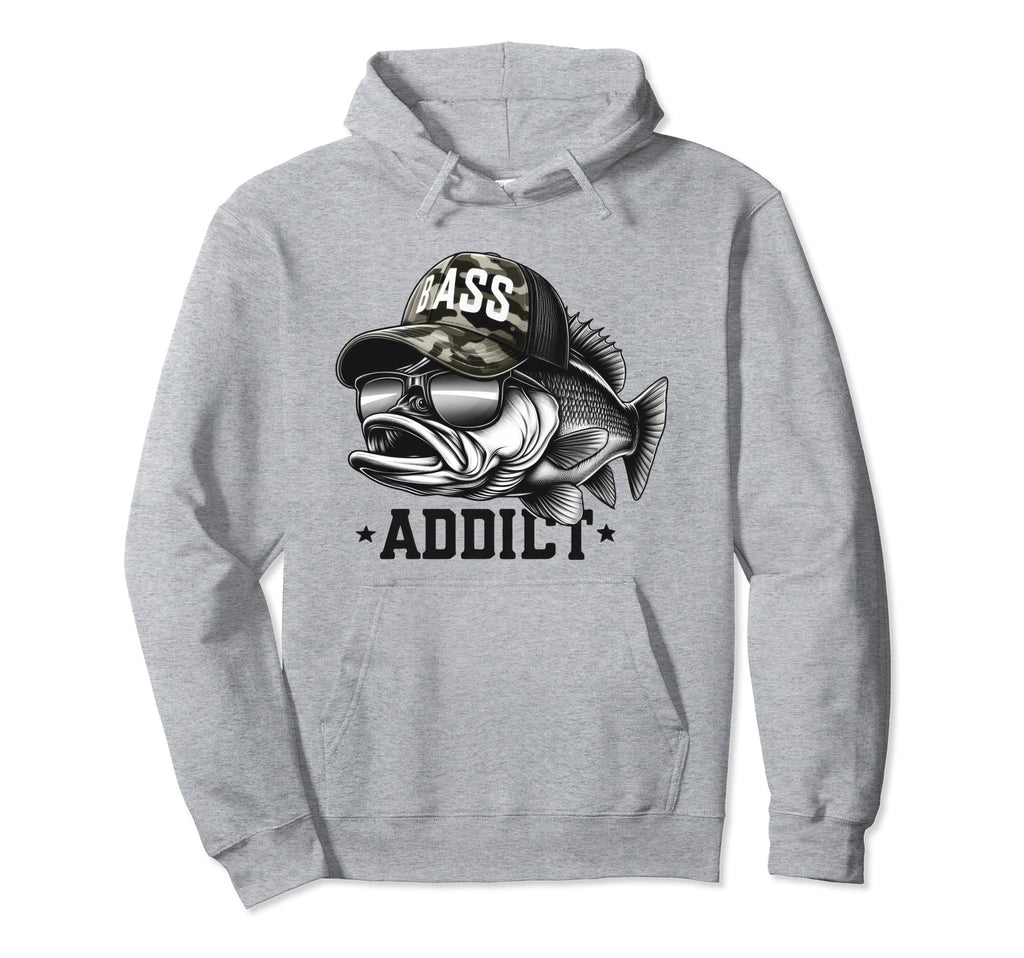 Bass Fish Dad Papa Camo Trucker Hat Hoodie - Aesthetic Graphic for Adults - T-Shirt, Sweatshirt, Hoodie