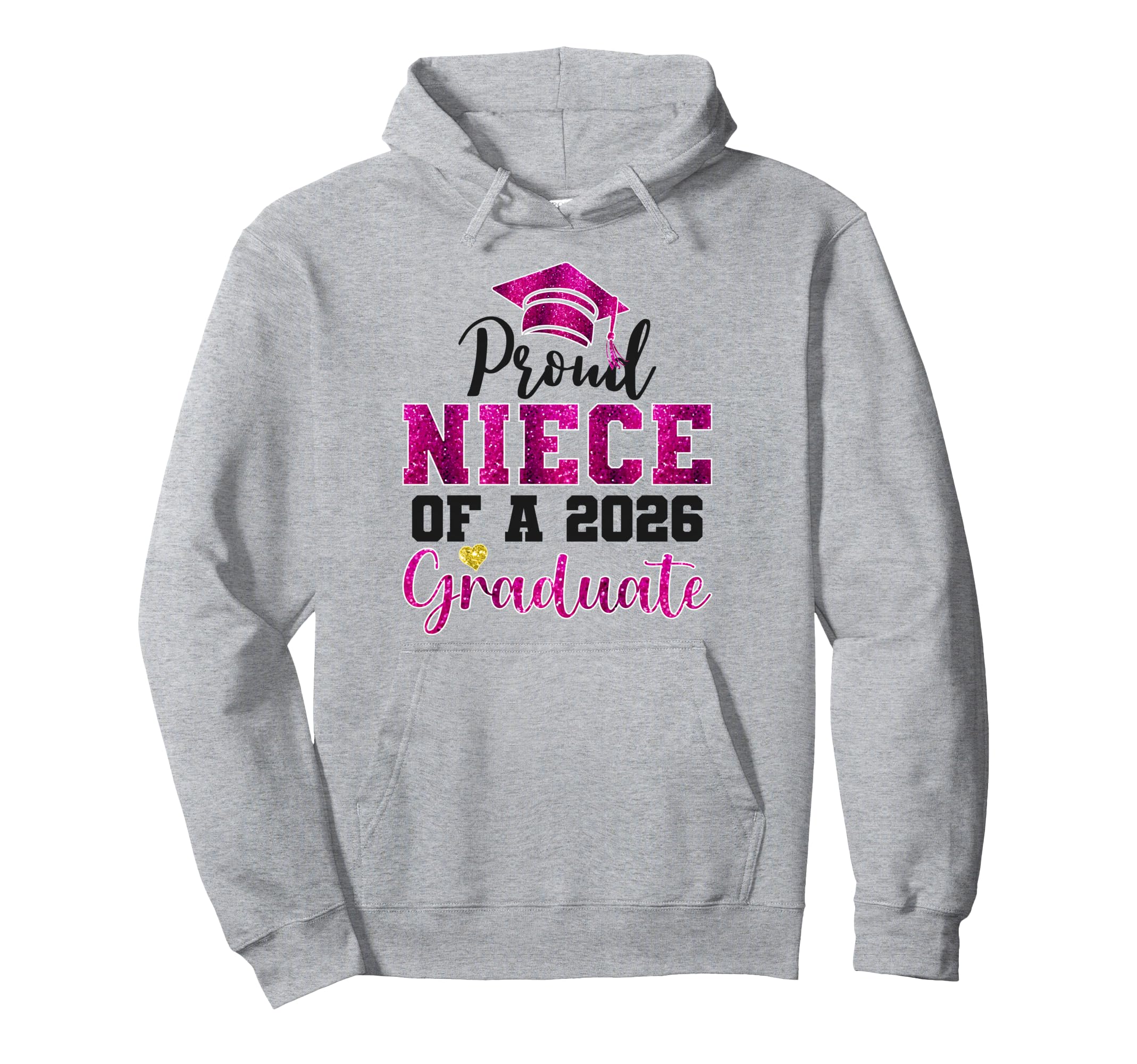 Super Proud Niece 2026 Graduate Senior Hoodie - Unique Graphic Men Women - T-Shirt, Sweatshirt, Hoodie