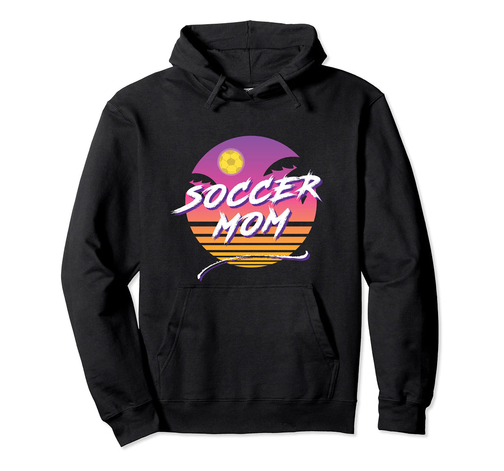 Soccer Mom 80S Vibe Hoodie - Aesthetic Graphic Men Women - T-Shirt, Sweatshirt, Hoodie