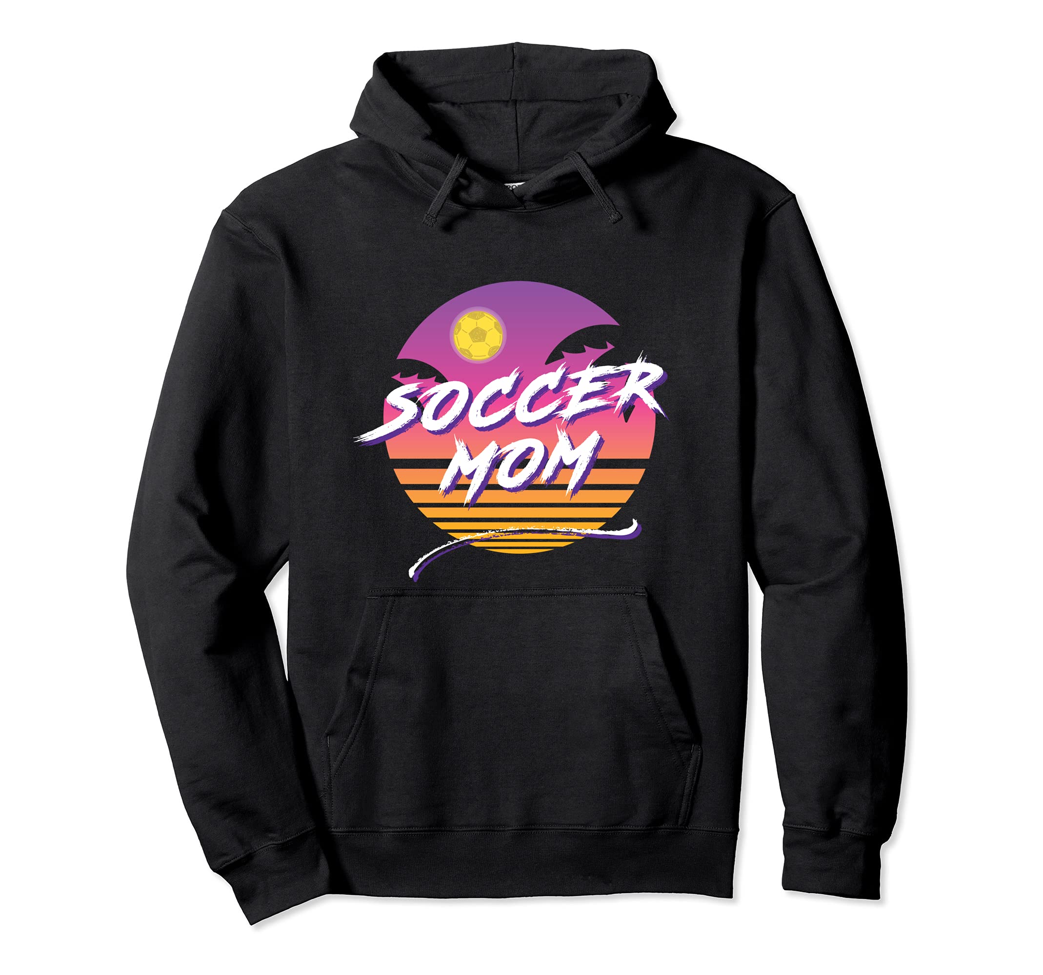 Soccer Mom 80S Vibe Hoodie - Aesthetic Graphic Men Women - T-Shirt, Sweatshirt, Hoodie