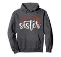 Football Sister Football Player Football Hoodie - Trendy Graphic Men Women - T-Shirt, Sweatshirt, Hoodie