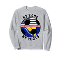 My Home My Roots Bosnia Flag Sweatshirt - Casual Everyday Wear Men Women - T-Shirt, Sweatshirt, Hoodie