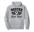 Soccer Paw Paw Matching Family Soccer Hoodie - Aesthetic Graphic Unisex - T-Shirt, Sweatshirt, Hoodie