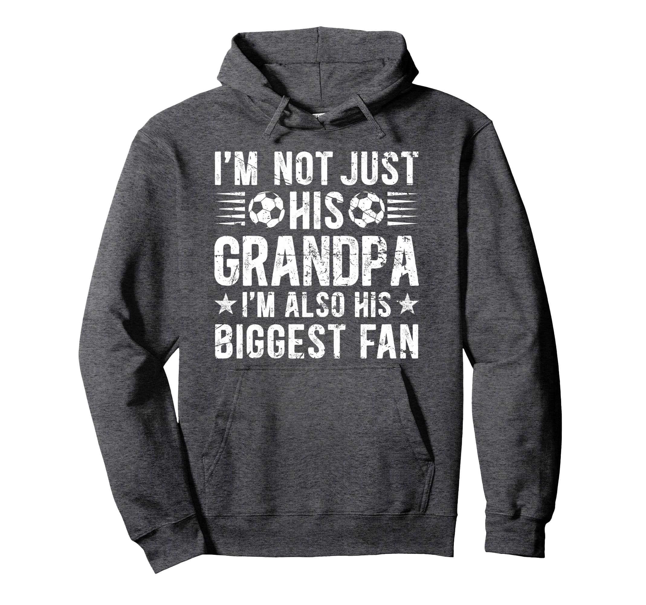 Biggest Fan Soccer Grandpa Soccer Player Hoodie - Graphic Print Men Women - T-Shirt, Sweatshirt, Hoodie