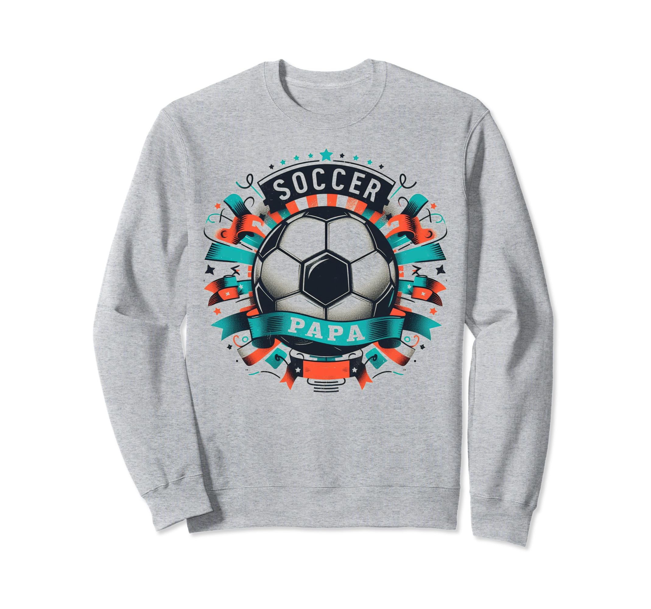 Soccer Papa Family Matching Dad Sweatshirt - Fun Novelty Design Men Women - T-Shirt, Sweatshirt, Hoodie