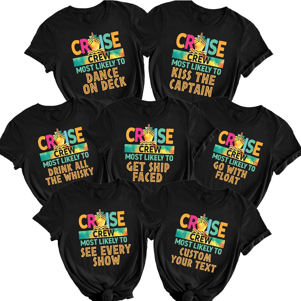 Funny Cruise Family 2026 Matching Most Likely to Ship - Adult & Kids T-Shirts, Sweatshirts & Hoodies apparel design preview 1