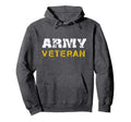 Us Army Veterans Distressed Font Hoodie - Unique Graphic Men Women - T-Shirt, Sweatshirt, Hoodie