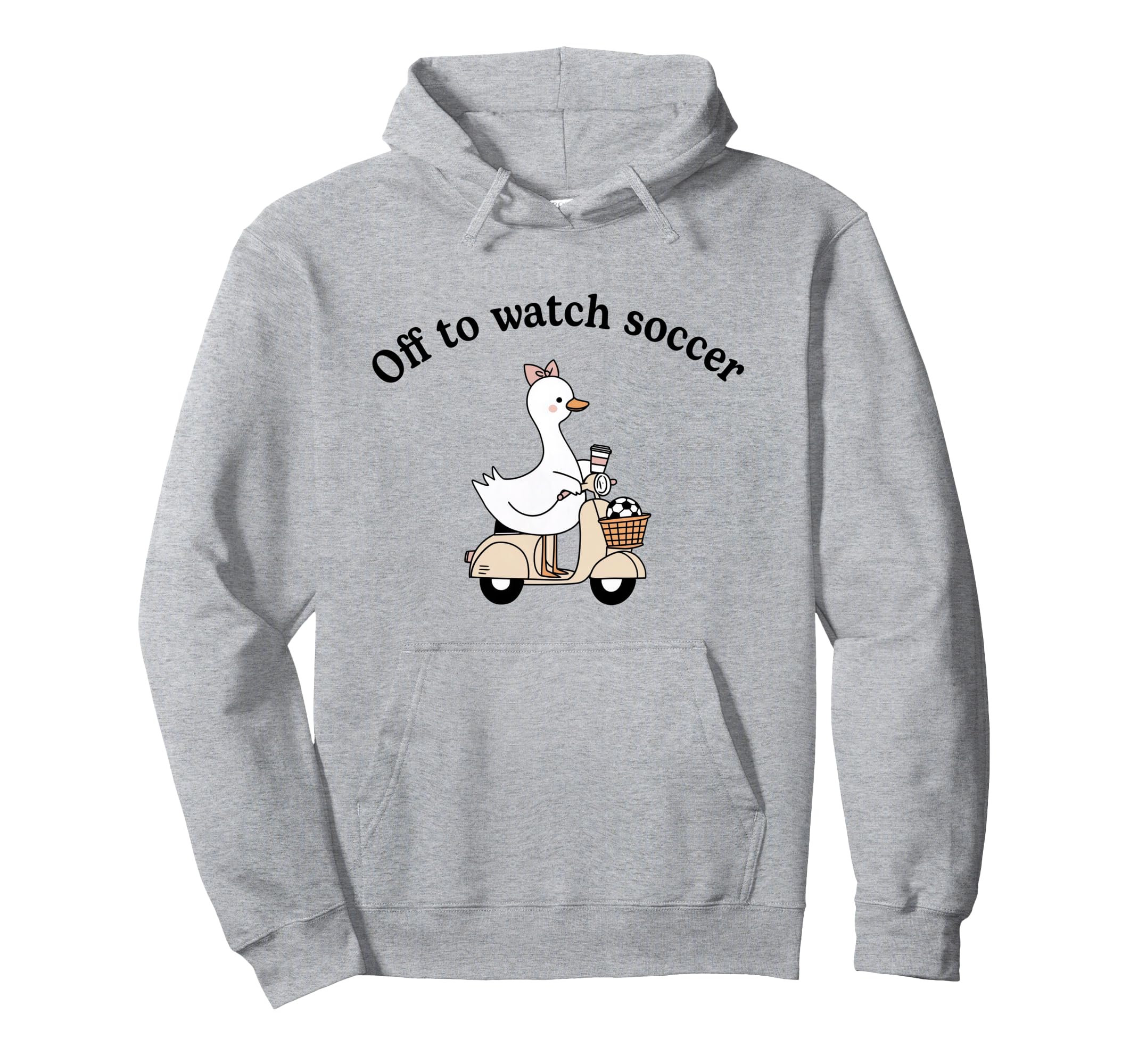 Soccer Mom Off To Watch Soccer Goose Hoodie - Minimalist Print for Adults - T-Shirt, Sweatshirt, Hoodie