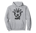 Soccer Aunt Leopard Cheetah Trendy Hoodie - Fun Novelty Design for Adults - T-Shirt, Sweatshirt, Hoodie