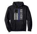 Arizona Thin Blue Line Police Flag Cop Hoodie - Minimalist Print Unisex - T-Shirt, Sweatshirt, Hoodie