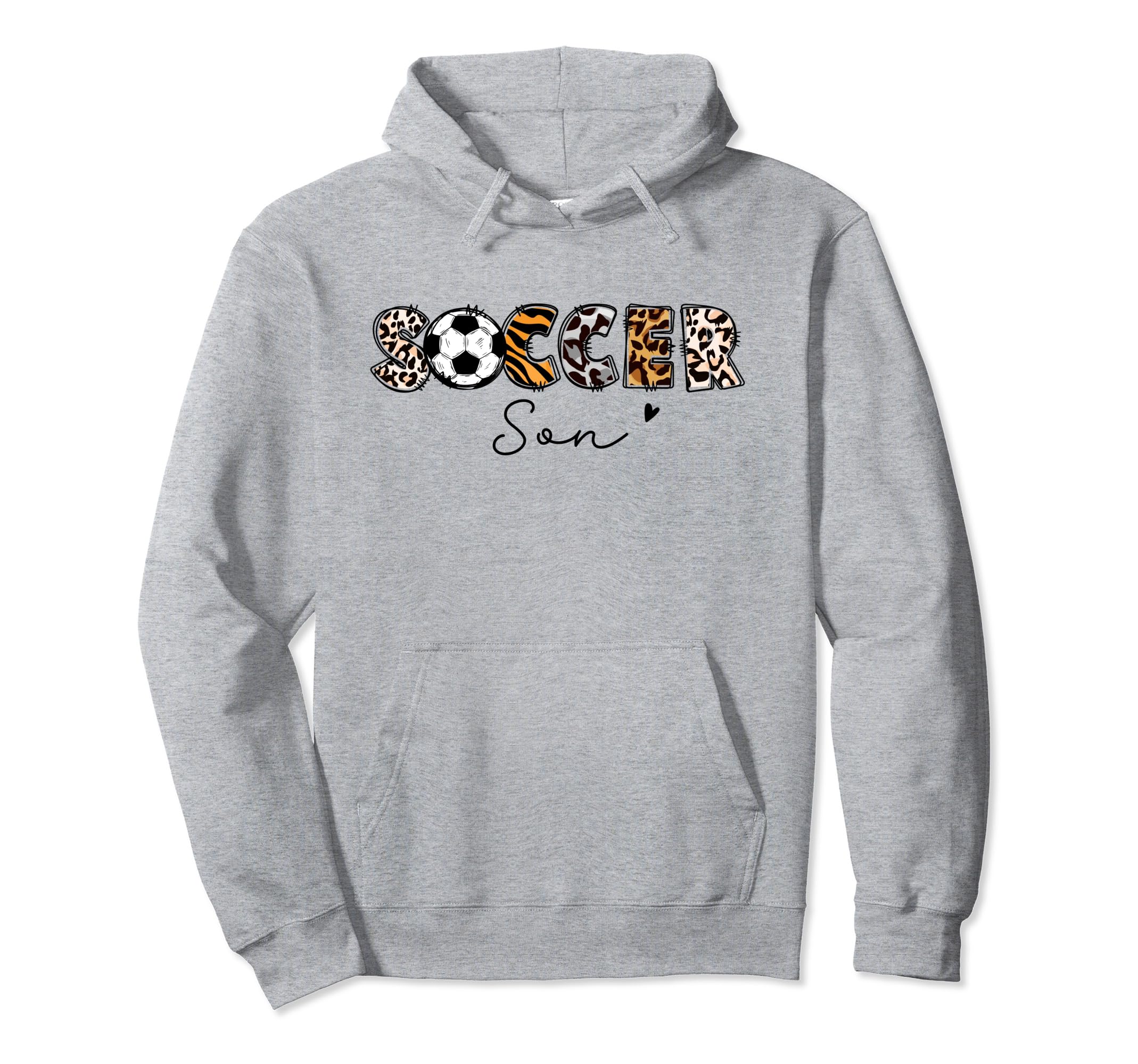 Soccer Son Leopard Son Soccer Player Hoodie - Streetwear Style for Adults - T-Shirt, Sweatshirt, Hoodie