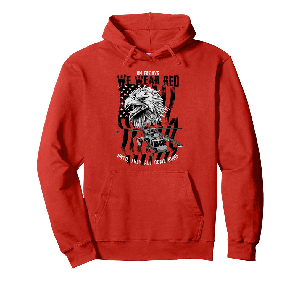 Red Friday Military Remember Hoodie - Fun Novelty Design for Adults - T-Shirt, Sweatshirt, Hoodie