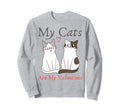 My Cats Are My Valentine Cat Sweatshirt - Aesthetic Graphic for Adults - T-Shirt, Sweatshirt, Hoodie