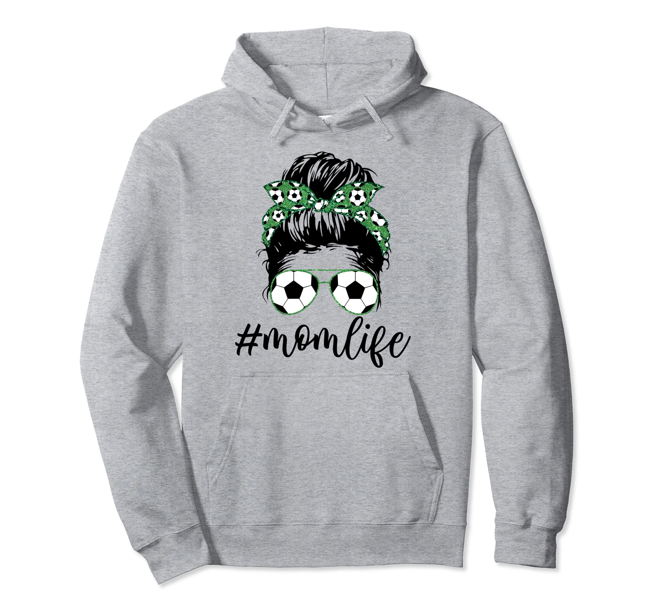 Mom Life Soccer Lover Mothers Day Messy Hoodie - Unique Graphic for Adults - T-Shirt, Sweatshirt, Hoodie