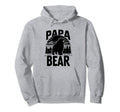 Papa Bear Proud Dad Husband Uncle Hoodie - Casual Everyday Wear for Adults - T-Shirt, Sweatshirt, Hoodie