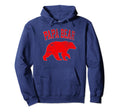 Papa Bear Red Navy Blue Father Hoodie - Casual Everyday Wear for Adults - T-Shirt, Sweatshirt, Hoodie
