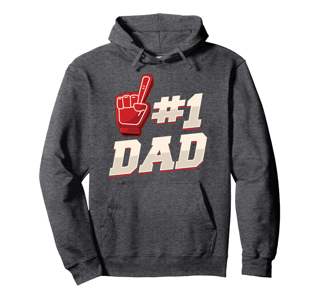 Athletic 1 Dad Number 1 Father Dad Hoodie - Streetwear Style Men Women - T-Shirt, Sweatshirt, Hoodie
