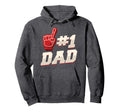 Athletic 1 Dad Number 1 Father Dad Hoodie - Streetwear Style Men Women - T-Shirt, Sweatshirt, Hoodie