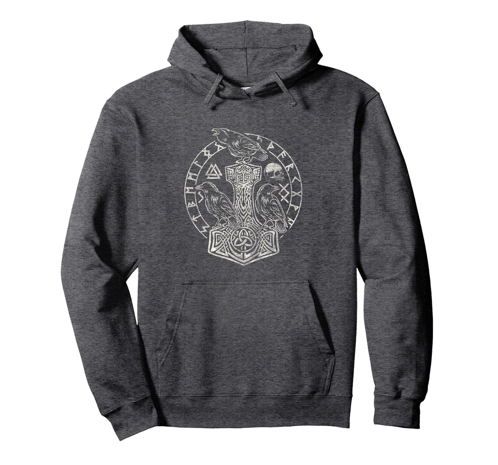 Viking Norse Mjolnir Hammer Norse Hoodie - Casual Everyday Wear Unisex - T-Shirt, Sweatshirt, Hoodie