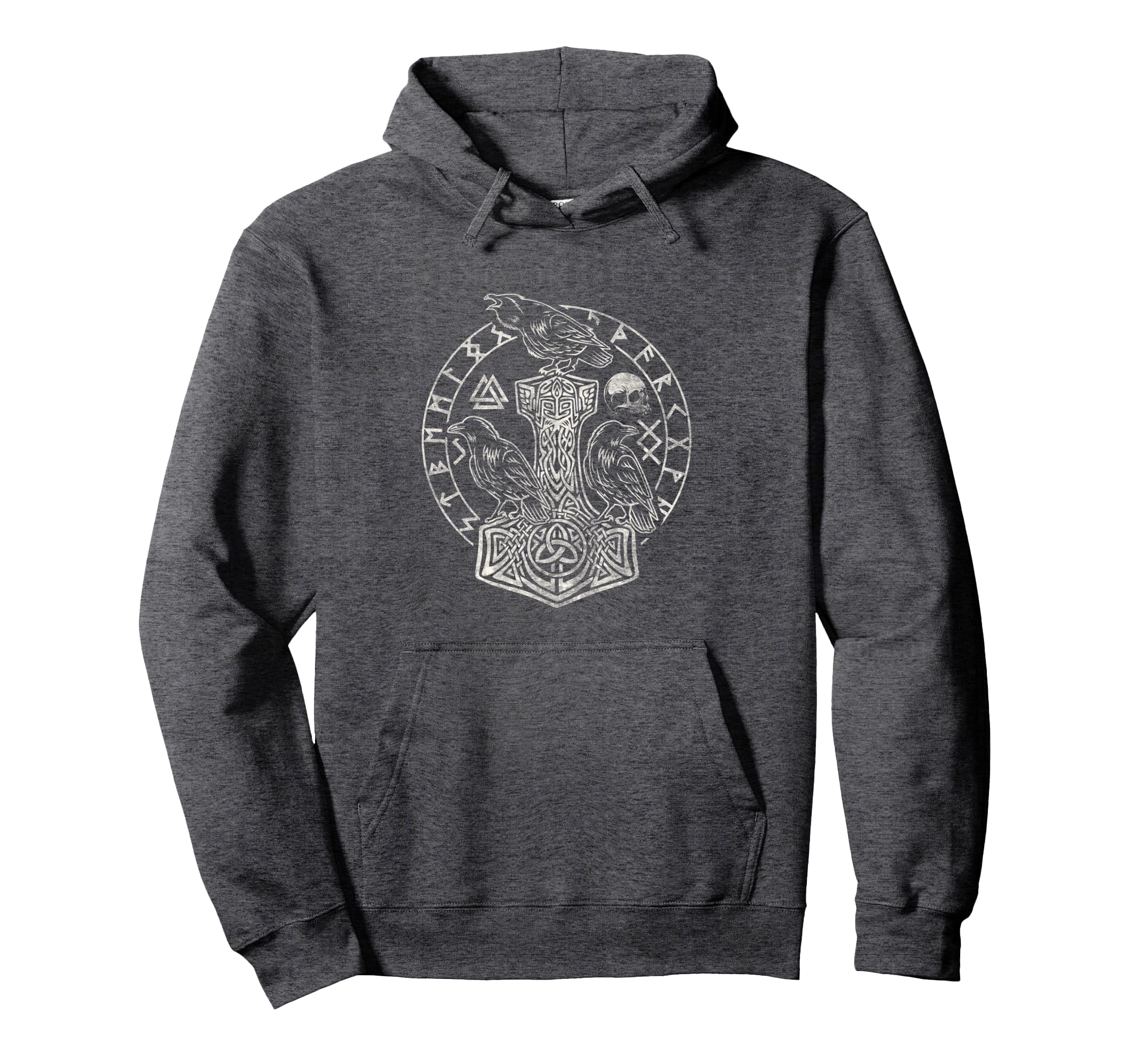 Viking Norse Mjolnir Hammer Norse Hoodie - Casual Everyday Wear Unisex - T-Shirt, Sweatshirt, Hoodie