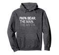 Papa Bear Myth Legend Hoodie - Streetwear Style for Adults - T-Shirt, Sweatshirt, Hoodie