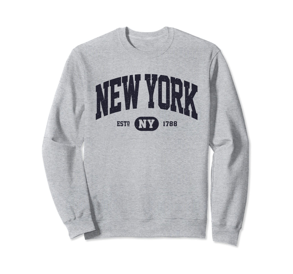 Navy New York Ny Sweatshirt - Streetwear Style Men Women - T-Shirt, Sweatshirt, Hoodie
