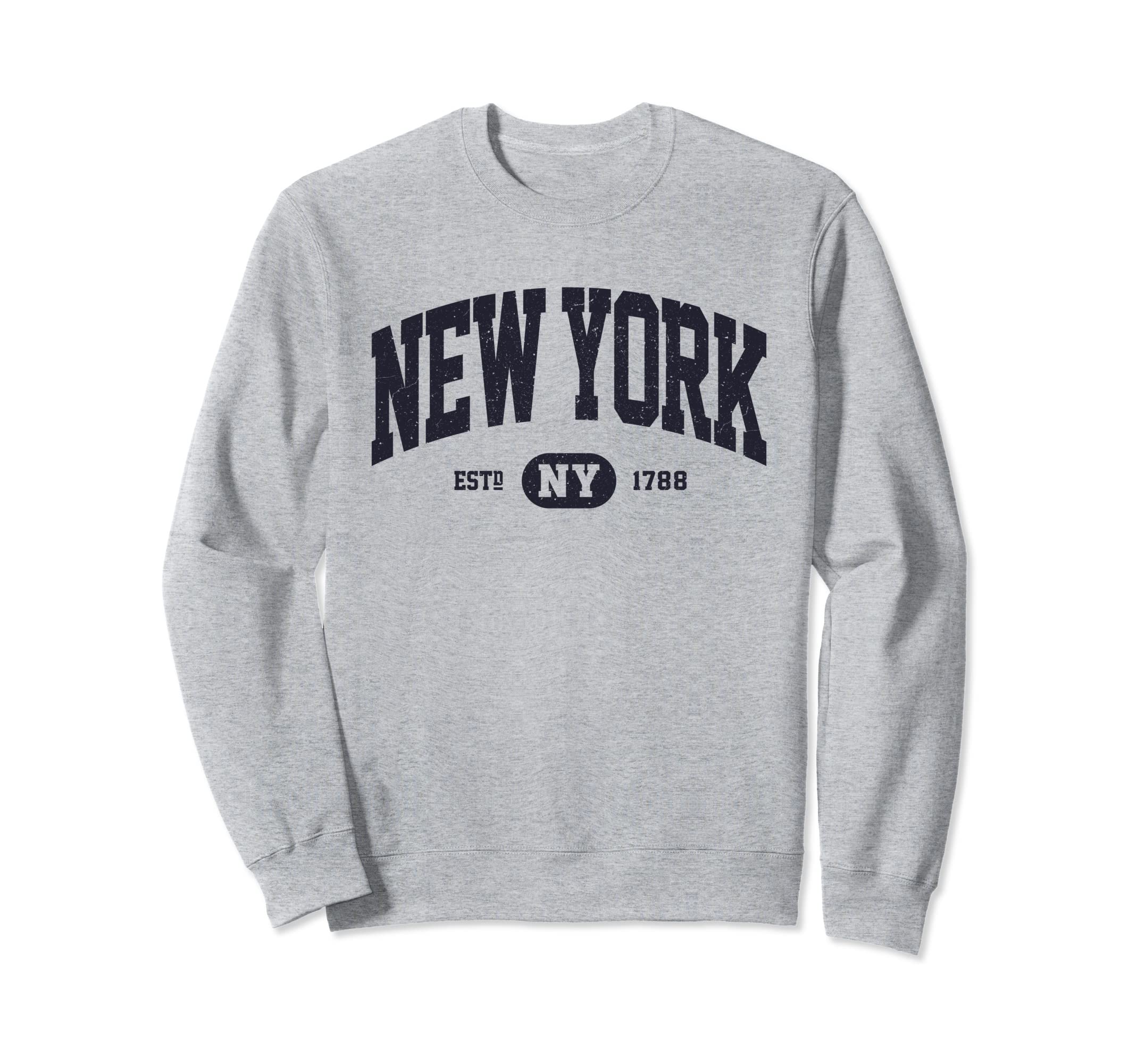 Navy New York Ny Sweatshirt - Streetwear Style Men Women - T-Shirt, Sweatshirt, Hoodie