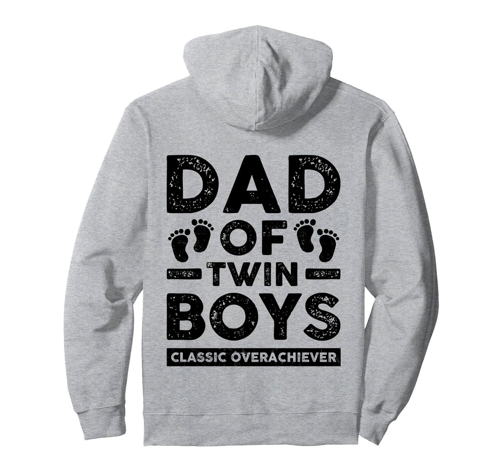 Dad Twin Overachiever Funny Twin Hoodie - Fun Novelty Design for Adults - T-Shirt, Sweatshirt, Hoodie