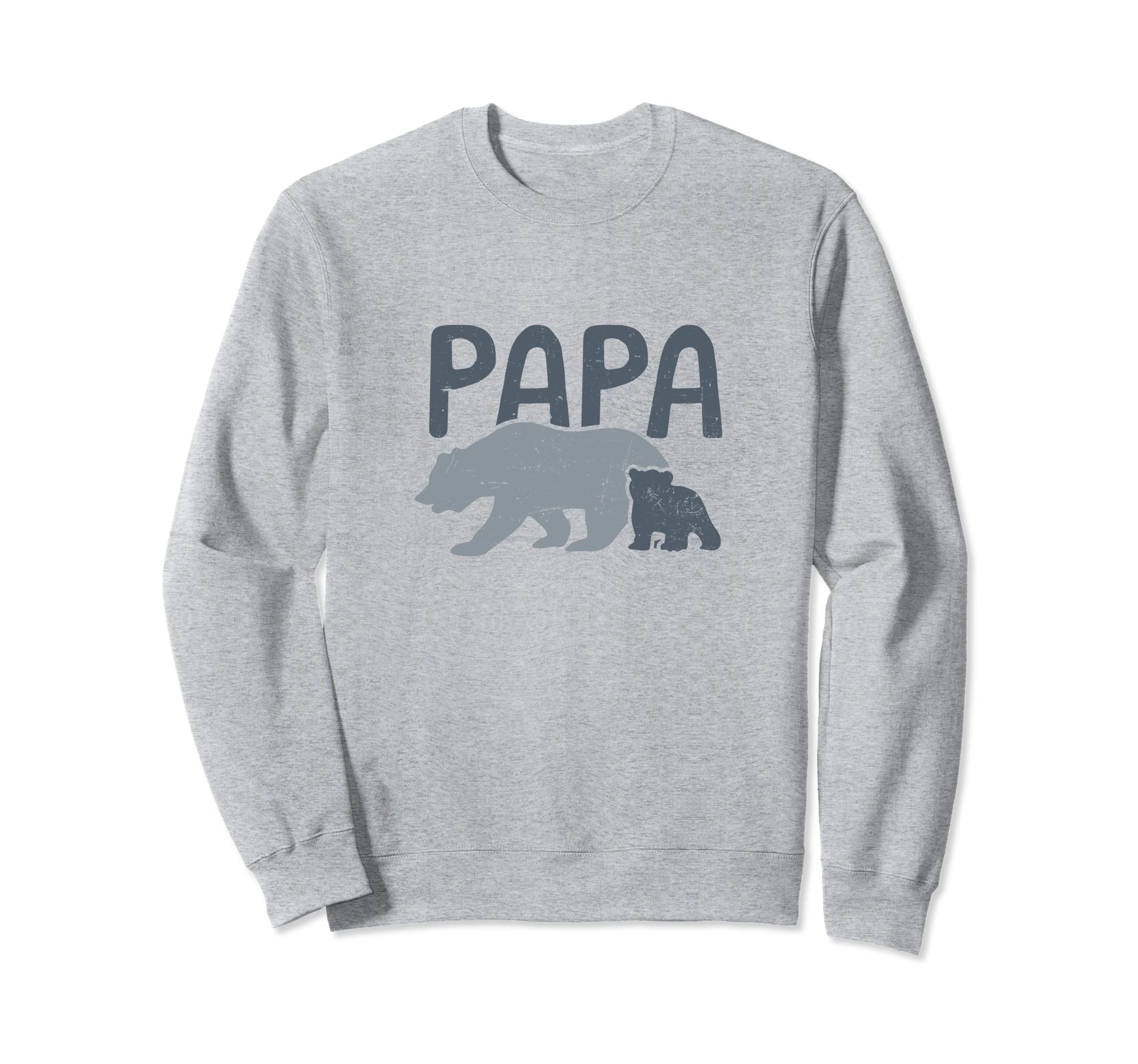 Papa One Papa Bear Sweatshirt - Unique Graphic for Adults - T-Shirt, Sweatshirt, Hoodie