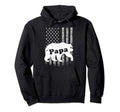 Mens Papa Bear Usa American Flag Gift Hoodie - Unique Graphic Men Women - T-Shirt, Sweatshirt, Hoodie