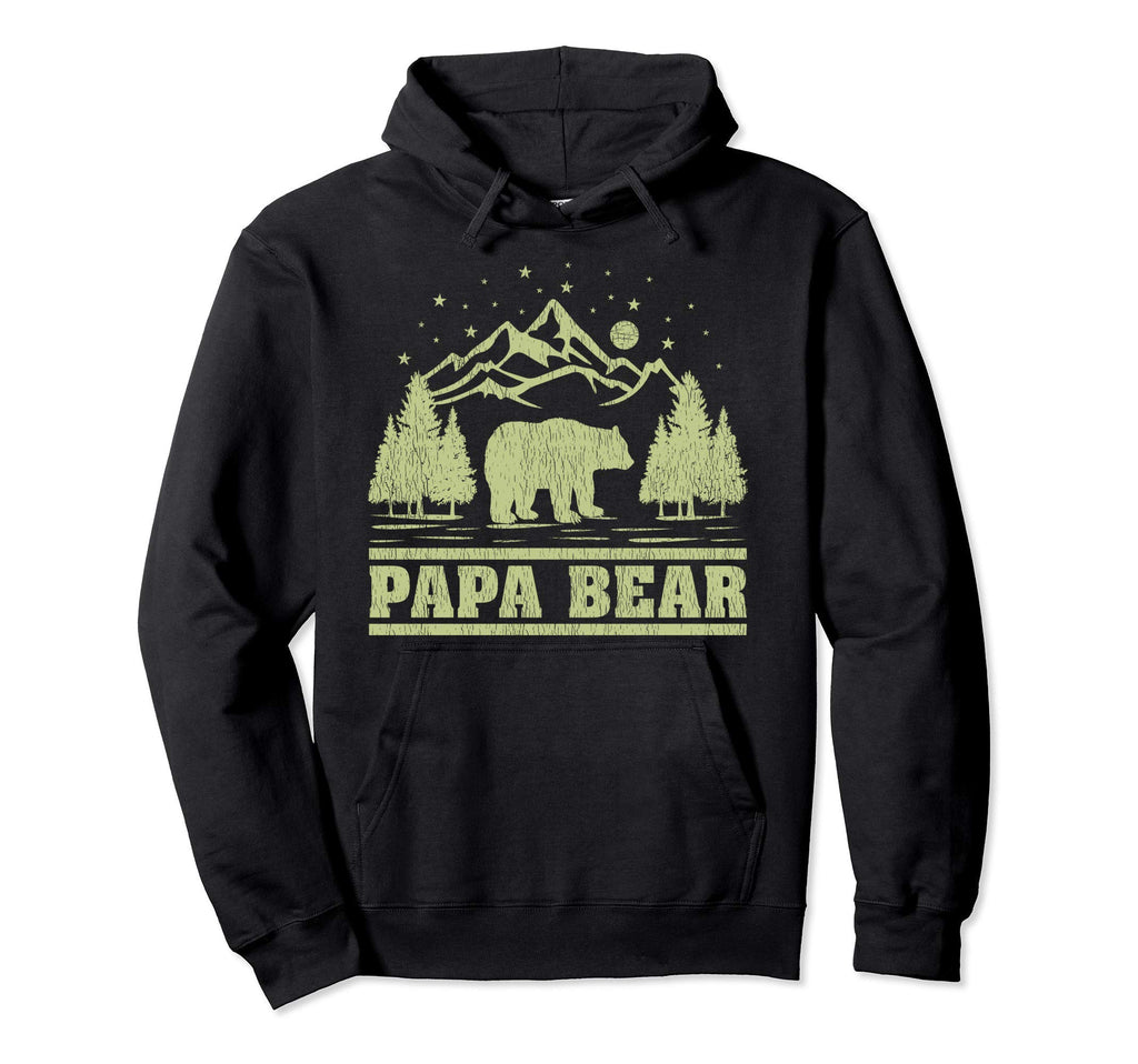 Funny Bear Animal Lover Papa Bear Hoodie - Minimalist Print for Adults - T-Shirt, Sweatshirt, Hoodie