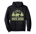 Funny Bear Animal Lover Papa Bear Hoodie - Minimalist Print for Adults - T-Shirt, Sweatshirt, Hoodie